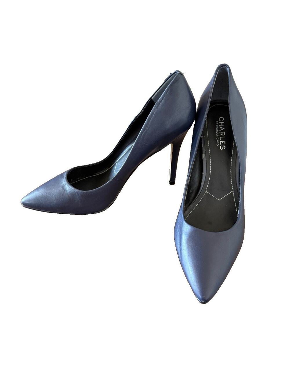 CHARLES by Charles David Blue Pointed Toe Stiletto Pumps Women's 10 M